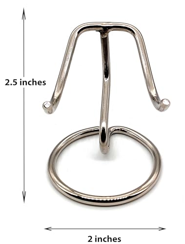 5MOONSUN5's Heart Shaped Urn Stand (CHROME FINISH), Stand for Heart Keepsake Urn, Burial Urns, Memorial Keepsake Urns.