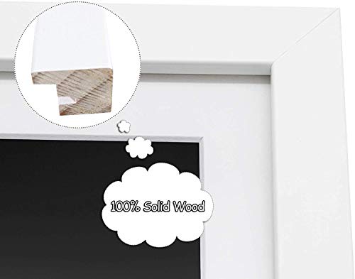 Golden State Art 9-Openings 4x6 White Wood Collage Picture Frame Solid Wood | Fits Nine 4x6 Photos, White Mat, Photo, Art,13.6x19.7 Poster or Print Display, Tempered Glass,White Frame Finish,1 Pack - color: White, size: 1 Pack