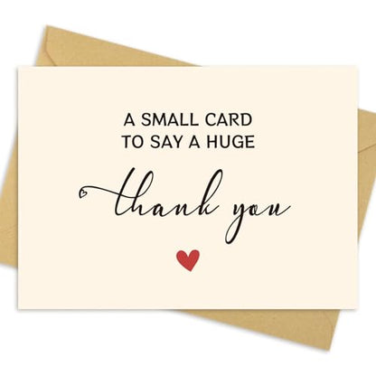 JIXZEN 25 Pack 350GSM | Thank You Cards | Thank You Cards & Notes with Envelopes | Gifts for Wedding, Business, Baby Shower, Graduation,Christma, Holiday | Pefect Teacher Appreciation Gifts