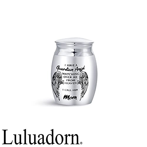 Mini Urn for Ashes Mother Women I Have a Guardian Angel Watching Over Me from Heaven I Call Her Mom - size: Mom