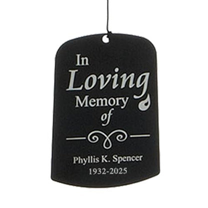 Let's Make Memories Personalized Memorial Sonnet Keepsake Wind Chime - Sympathy - Condolences -44" H - style: In Loving Memory