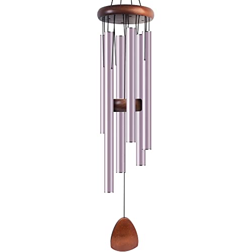 Bursvik 37" Aluminum Wind Chimes for Outside (Purple), Patio Zen Decor Gift - color: Purple, size: Classic 37"