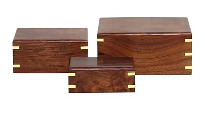 Wooden Cross Carved Rosewood Cremation Urn for Human Ashes (Brown Bottom Opening) - color: Brown Bottom Opening