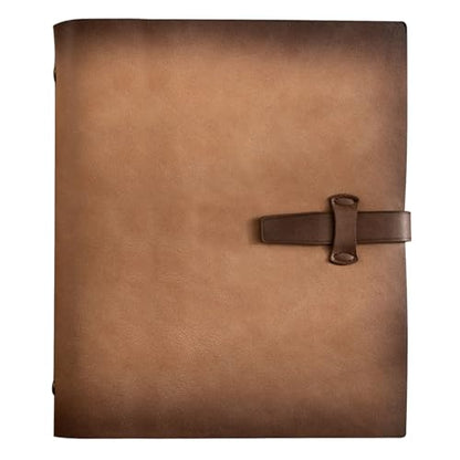 Photo Album 4x6 200 Photos, Genuine Leather Albums Page Refillable with 30 Pieces Writing Paper, Best Gift for Travel Wedding Kids Graduation Baby Picture Album Scrapbook - color: Light Brown