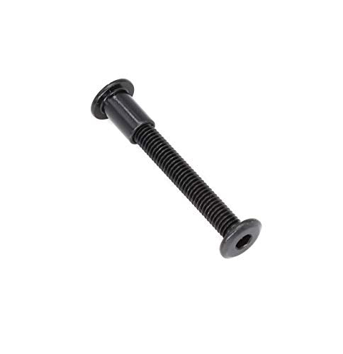 cSeao 10-Pack M6 x35mm Black Furniture Joint Connector Rivet Hex Socket Cap Bolts Cap Nuts Kit for Furniture Chairs Bed Crib - size: 10-Pack M6 x 35mm