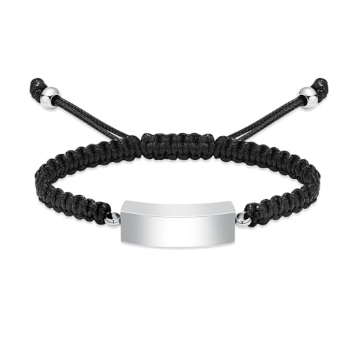 Cuban block Urn Bracelet for Ashes Cremation Jewelry Stainless Steel Memorial Locket Keepsakes Jewelry Braided rope Urns Bracelet for Men Gifts - color: Silver