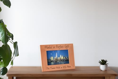 ThisWear Bereavement Dad Once Angel Now Mine Wood Frame - Portrait 4x6 - size: 4x6 Photo - Portrait