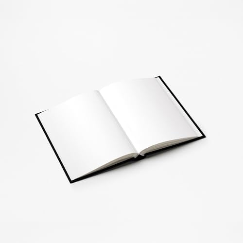 PrintWorks Life Photo Book, Black - Minimalist 80-Page Hardcover Album | Black Paper, Fabric Cover, FSC Certified Acid-Free, Metal Binder, Photo Corners Sold Separately - style: Life