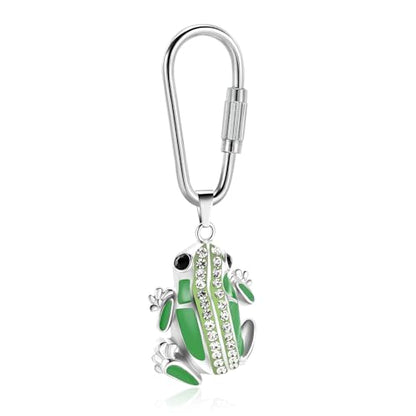 Frog Urn Necklace for Ashes Animals Cremation Jewelry Stainlee Steel Memorial Necklaces Keepsake Jewelry Ashe Holder Pendant for Human Ashes with Filling Kits - color: Green-keychain