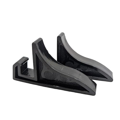Small Display Stands for Tabletop – Plastic Easel Holders for Photos, Memorial Plaques, Postcards, Phones, Not for Large Posters or Frames