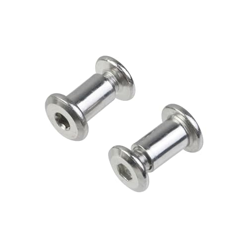 Oedema 20 Sets M6×6mm Silver Chicago Screws Countersunk Leather Rivets Stainless Steel Binding Screw Post for Leather Crafting, Bed, Φ8×12mm Barrel Nuts and Bolts - size: M6x6mm