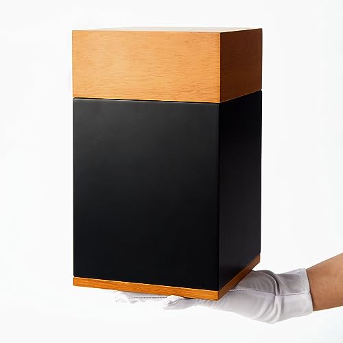 Wood Cremation Urns for Human Ashes Adult Male or Female | Funeral Memorial Urns with Velvet Bag,Wooden Urns Box and Casket for Men Women,Burial Urn for Adults Up to 250 IBS - size: Large,250lbs Wooden Box