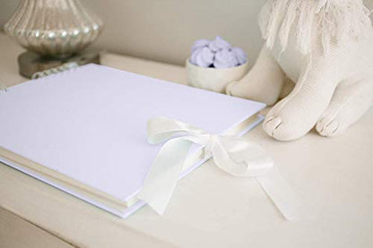 Never Ever Land Scrapbook Album – 12x10 Purple Scrap Book. Scrapbooking Supplies, Memory Book, Wedding Guest Book, Photo Album, Baby Shower Gifts, Valentines, Engagement Gifts, and Anniversary - color: Lavender