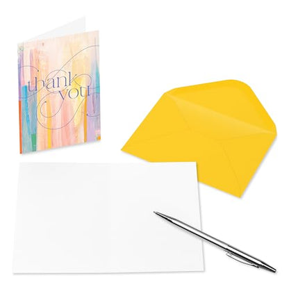 Papyrus 14-Count Blank Thank You Cards with Envelopes (Watercolor) - color: FSC STUDIO TY WATERCOLOR TEXT