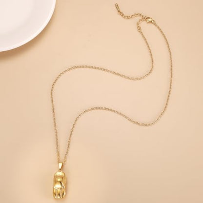 Stainless Steel Car Cremation Necklaces For Ashes Of Loved Ones Memorial Urn Pendant Holder Keepsake Remembrance Jewelry For Women Men - color: Gold
