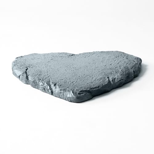 Let's Make Memories Personalized Garden Stone - Resin - Custom Garden Décor - Heart Stepping Stone - for Dad - for Father's Day - style: Any Message - Small Heart