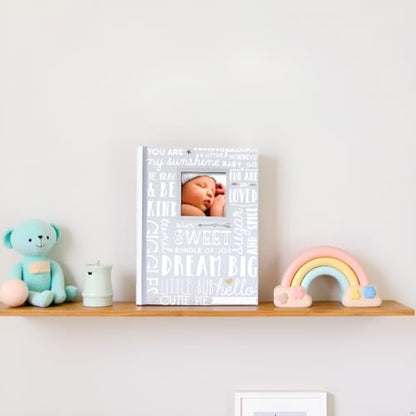 Lil’ Peach Gray Dream Big Baby Memory Book, First 5 Years Journal - style: Dream Big Gray