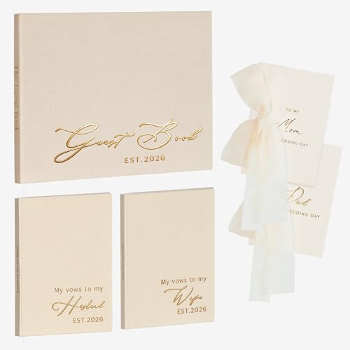 LITIVY Wedding Guest Book and Vow Book 2026
