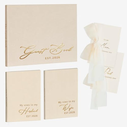 LITIVY Wedding Guest Book and Vow Book 2026