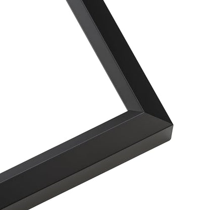 4x4 Inch Shadow Box Black Beveled Display Frame | 1.5 Inches Deep | 1 Inch Wide Moulding | Includes Shatter Resistant Acrylic Plexiglas, Acid-Free Backing and Hanging Hardware - size: 4x4