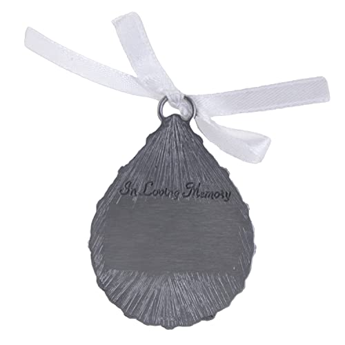 Cathedral Art (Abbey & CA Gift Tear-Shaped Memorial Ornament, One Size, Silver,Christmas - style: Tear