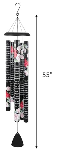 Carson 55" 'Never Far Apart' Cardinal Wind Chime - Bereavement Chimes - Cardinal Windchime for Outdoor Decor - Garden Patio Porch