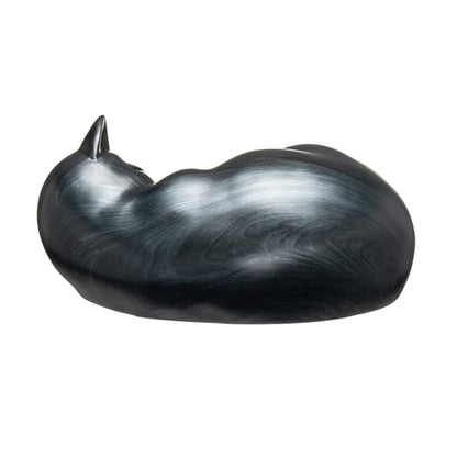 Pet Urns,Sleeping Resin Cremation Cat Urn, Cat Urns for Ashes, Small Animal Urn,Small Pet Urns (Black)…