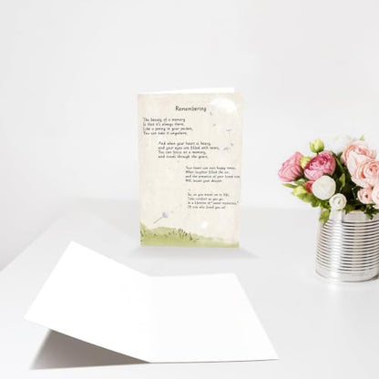 Sympathy Card, Heartfelt Grief, Bereavement, Loss of Someone, Condolence, Remembering, Thinking of You Card for Family Friend Coworker Him Her. - color: #3