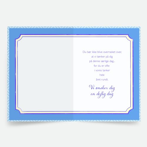 Designer Greetings Danish Language Happy Birthday Cards 6 Pack | Boxed Card Set, Matching Envelopes, Foil and Glitter Details - style: 6 PK Danish Birthday - Danish Layer Cake