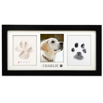MYPAWLETS Paw Print Frame Kit,Dog/Cat Pawprints Keepsake,Black - color: Black