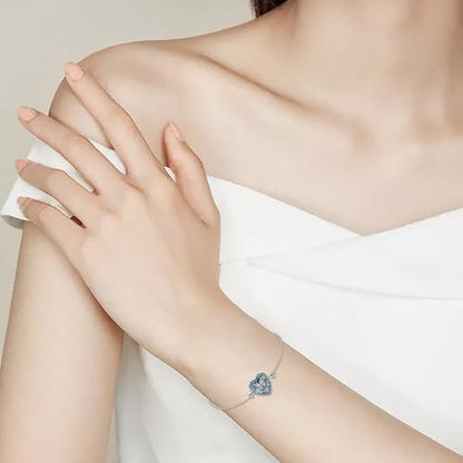 Urn Bracelet for Ashes 925 Sterling Silver Heart Cremation Bracelet Memorial Keepsake Jewelry Gifts for Women - color: 06-Butterfly Urn Bracelet