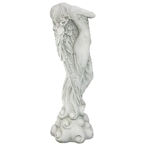 Design Toscano Ascending Angel Garden Statue, Medium, Antique Stone - style: MEDIUM ASCENDING