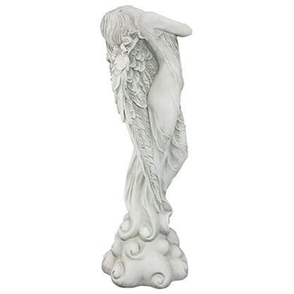 Design Toscano Ascending Angel Garden Statue, Medium, Antique Stone - style: MEDIUM ASCENDING