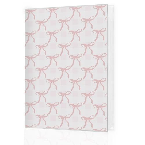 Coquette Pink Bow Photo Album 4x6 Hold 36 Photos, Trendy Preppy Aesthetic Small Photo Album Picture Memory Book Keepsake for Family Baby Travel Vacation - color: Pink Bow 2