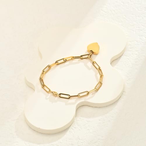Heart Urn Bracelet for Ashes for Women Men Cremation Jewelry - color: Gold-Perforated Side
