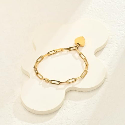 Heart Urn Bracelet for Ashes for Women Men Cremation Jewelry - color: Gold-Perforated Side