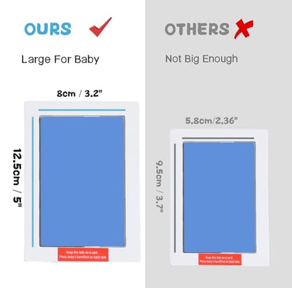 Baby Hand and Footprint Kit,Inkless Print Kit,Safe Non-Toxic for Baby - color: Blue
