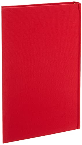 Fabric Frame Cover Photo Album 300 Pockets Hold 4x6 Photos, Apple Red