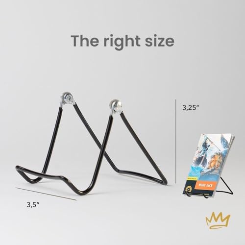KINGDOM SOLUTIONS - 3.25" Black Metal Display Stand Made in USA - 2 Pack - color: Black Adjustable, size: 3.25" (2-pack)
