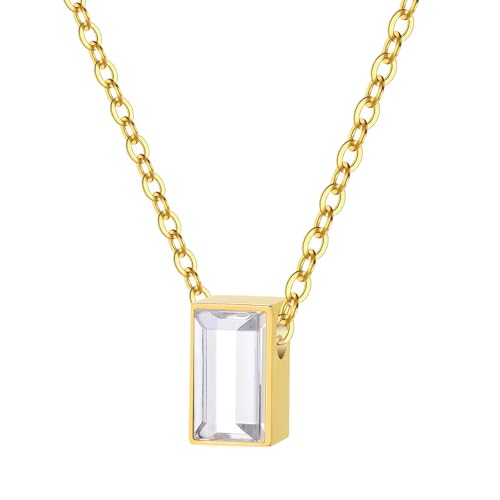 RIPFEVURN Cremation Jewelry Tiny Glass Cube Urn Necklaces for Ashes for Women Men Stainless Steel Small Urn Locket for Human Ashes Holder Memorial Keepsake Pendant - color: Gold