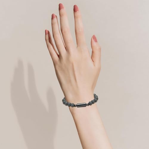 Hearbeingt Cylinder Cremation Bracelet for Ashes Adjustable Rope Urn Bangle - color: Customize