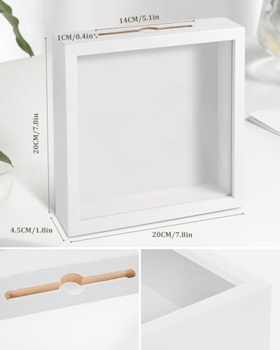 Adventure Archive Box, 12 x 12 Inch Travel Box for Memorie - size: 12×12-white