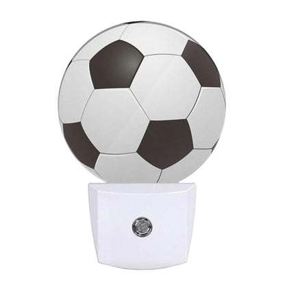 American Football Night Light Popular Sports Play Soccer Ball LED Dusk to Dawn Plug-in Nightlight Auto Sensor for Bedroom Bathroom Hallway Living Room - color: Football Soccer Ball