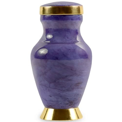 Small Keepsake Cremation Urn for Ashes | Keep Your Loved Ones Memory Close | Elegant Everlasting Tribute | Mini Personal Memorial for Remains, Dried Flowers, Sacred Earth | Threaded Lid | 3 Cubic Inch