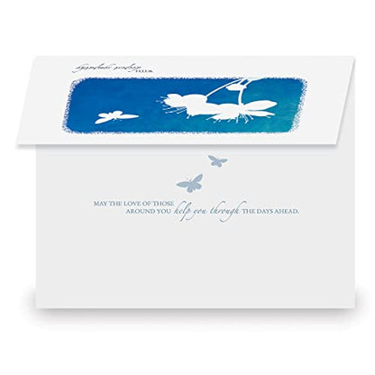 Current Impressions Sympathy Greeting Cards - Set of 8 (4 Designs), Large 5" x 7", Sympathy Cards with Sentiments Inside, White Envelopes includes - color: Impressions