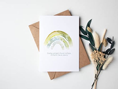 Dog Sympathy Card, Pet Loss Card, Cat Sympathy Card with Rainbow Bridge (Handmade, Premium Quality)