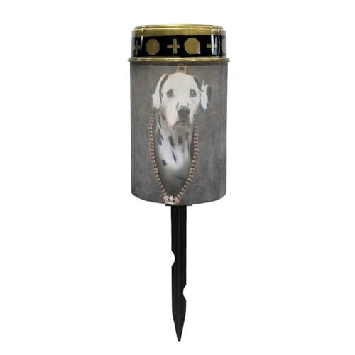 Dalmatian Dog Personalized Solar Outdoor Lights for Dog Pet Memorial Solar Lights Warterproof Cemetery Decorations for Grave Automatic Solar Light Sympathy Gifts - color: Dalmatian Dog
