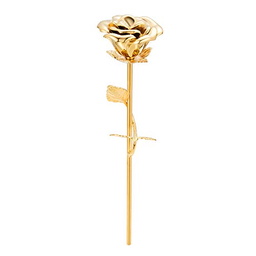 Stainless Steel Decorative Rose Flower Cremation Urns for Ashes-Human Pet Dog Cat Memorial Keepsake -Funeral Ash Container 1PC 9.5 Inches - color: Gold Color-1