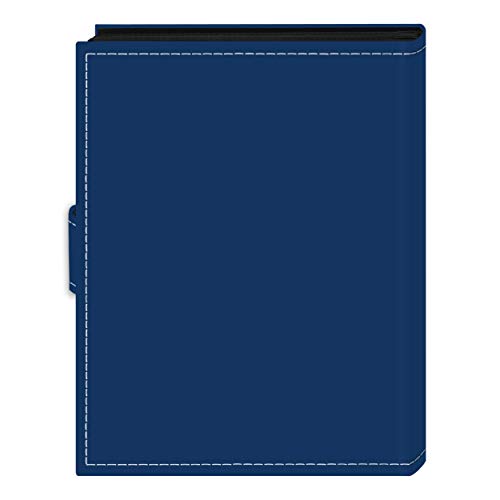 Pioneer Photo Albums 36-Pocket 4 by 6-Inch Embroidered "Memories" Strap Sewn Leatherette Cover Photo Album, Mini, Blue - size: 6.5inchesx5.125inchesx 0.75inches