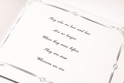 LIFETOO Ocean Funeral Guest Book w/Pen (12" x 8", 400+ Guests), Celebration of Life Guest Books, Memorial Service Guest Book Sign for Funerals | Guest Book for Funeral, Memory Book for Funeral Guest